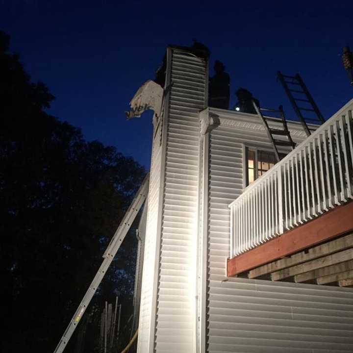 Firefighters got a chimney fire quickly under control Tuesday night in Bethel.