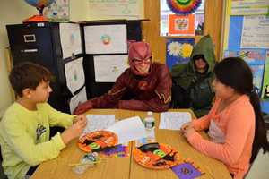 Bronxville Elementary Students Receive Special Visitors on Halloween