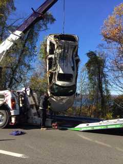 Motorist Goes Off Road, Down Embankment In Route 9 Crash In Croton