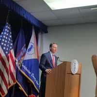 <p>Westchester County Executive Rob Astorino introducing the proposed spending plan for 2017.</p>