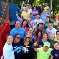 <p>Holy Child members helped build a Habitat For Humanity home in Yonkers.</p>