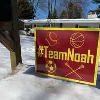 <p>#TeamNoah signs sprouted up throughout Oradell.</p>