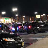 <p>At the scene of the stabbing at the Bergen Town Center off Route 4.</p>