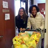 <p>Monica Dressler and Dana Anello White deliver donations to Center for Hope and Safety.</p>