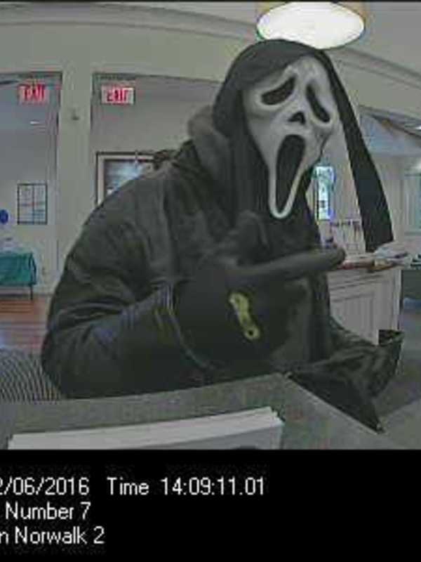 Have You Seen This Man? Suspect In Ghost Mask Robbed Bank In Norwalk