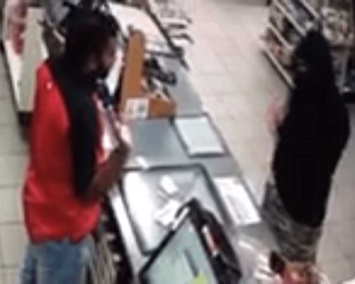 Surveillance shot from Franklin Turnpike 7-Eleven.