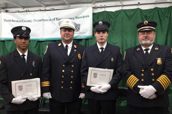 Two Croton HS Students Graduate From Firefighter Program