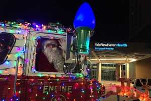 Trumbull, Long Hill Firefighters Bring Christmas Joy To Bridgeport Hospital