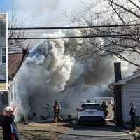 <p>The rear roof collapsed.</p>