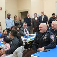 <p>Guests assembled at the Dec. 13 graduation ceremony for the Youth and Police Initiative Parent program.</p>