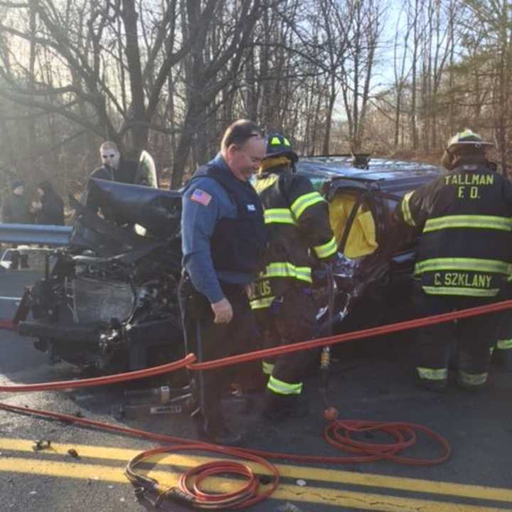 Ramapo Police are working a serious motor vehicle crash on Hemion Road near Lackawana Trail.