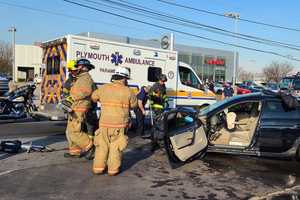 1 Driver Injured Following 2 Car Crash In Plymouth Township