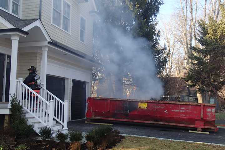 Westport Firefighters Tackle Dumpster Fire Wednesday Afternoon