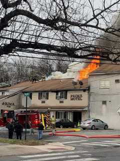 Phoenixville Fire Crews Battle Two-Alarm Blaze At Prima Motel