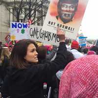 <p>Protestors storm the streets of Washington D.C.</p>