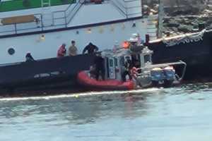 First Responders Rush To Rescue Bayonne Bridge Jumper