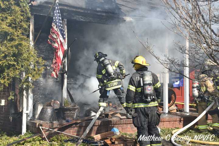 A Landale family has been displaced after a 2-alarm fire left their home uninhabitable Tuesday.