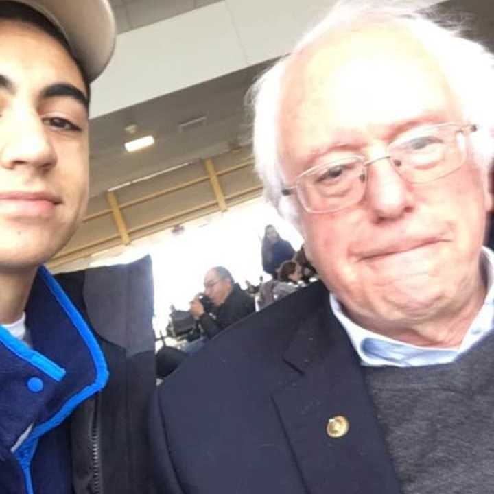 Conor Zeya, 16 — whose mom is an Upper Saddle River native — ran into U.S. Senator Bernie Sanders on his flight to mountain school.