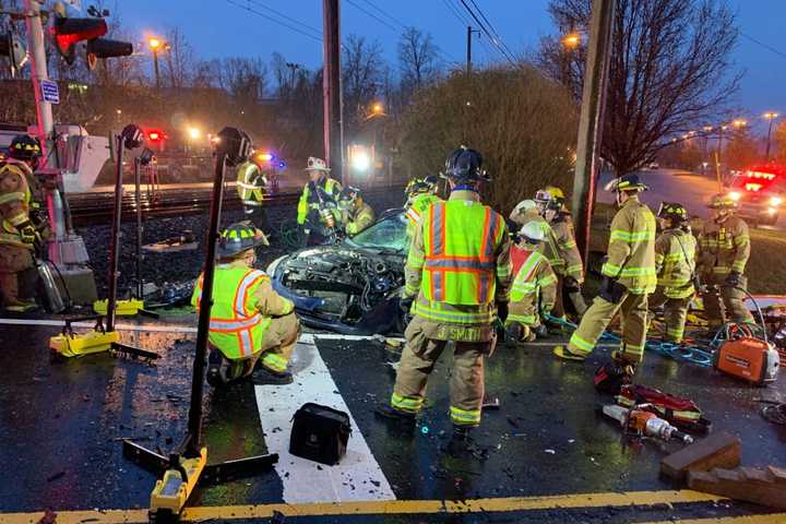 3 People Hospitalized Following Two-Car Crash Near Philmont Train Station