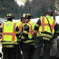 <p>Roads were snowy when the Russell Avenue crash occurred.</p>