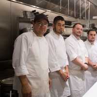 <p>The kitchen staff at Mediterraneao in White Plains stands ready to serve you.</p>