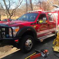 <p>Firefighters from Croton-on-Hudson and Montrose battled a small brush fire on the Oscawana Lake property.</p>