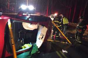 Motorist Extricated After Crash In Pound Ridge