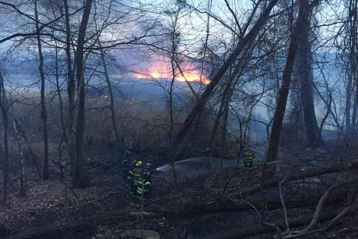 Brush Fires Break Out Along CSX Rail Line In Rockland