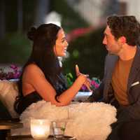 <p>Lauren Hollinger talks to Joey Graziadei about losing her father on the Monday, Jan. 29 episode of "The Bachelor."</p>