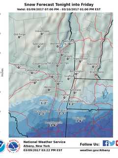 Slippery Roads As Several Inches Of Snow Expected In Dutchess