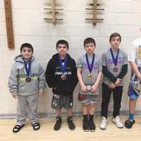 <p>From left, Landon Miller, PJ Duke, Dillion Arrick, Timmy Nova and Aidan Miller at the NYWAY Hudson Regional Qualifier.</p>