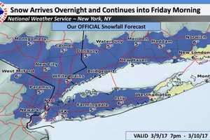 Eye Of The Storm: Slippery Roads In Westchester As Snow Arrives