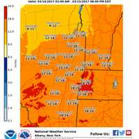 <p>A look at updated snowfall projections for Dutchess and surrounding areas.</p>