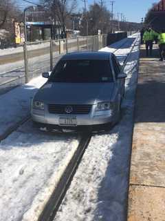 Car Pulled From Train Tracks In Suffern
