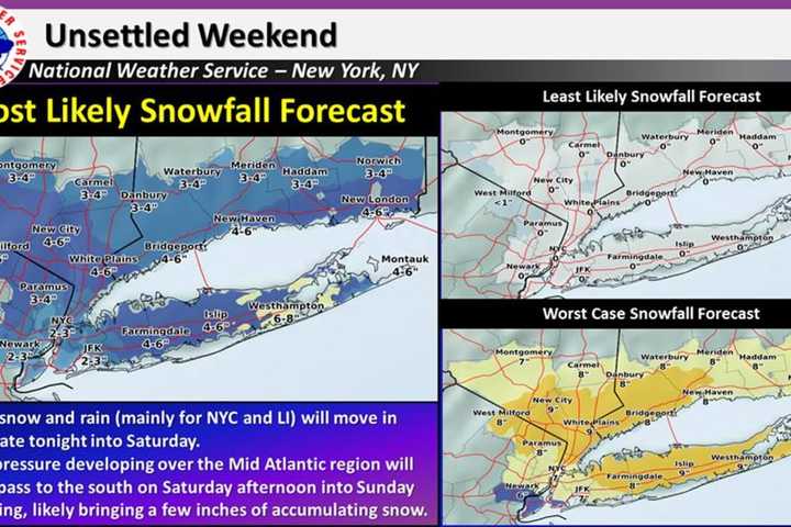 Snowfall Projections Increase For Storm Headed To Armonk