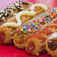 <p>Options at Cinnamon Churros in Danbury.</p>