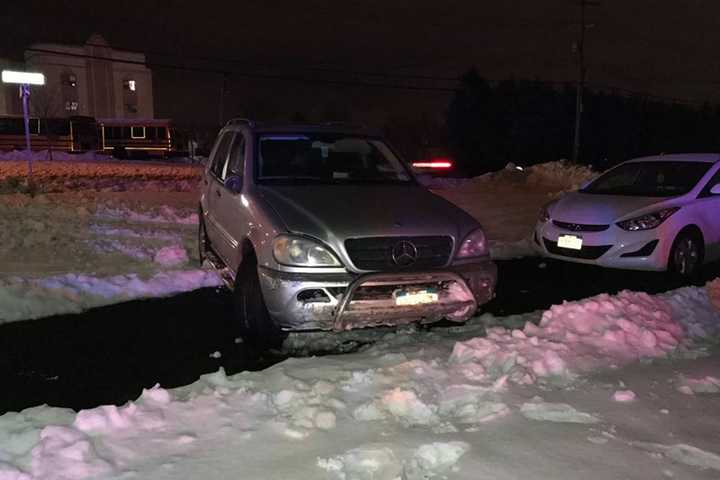 Three Caught After Fleeing When Mercedes Crashes Into Ramapo PD Cruiser