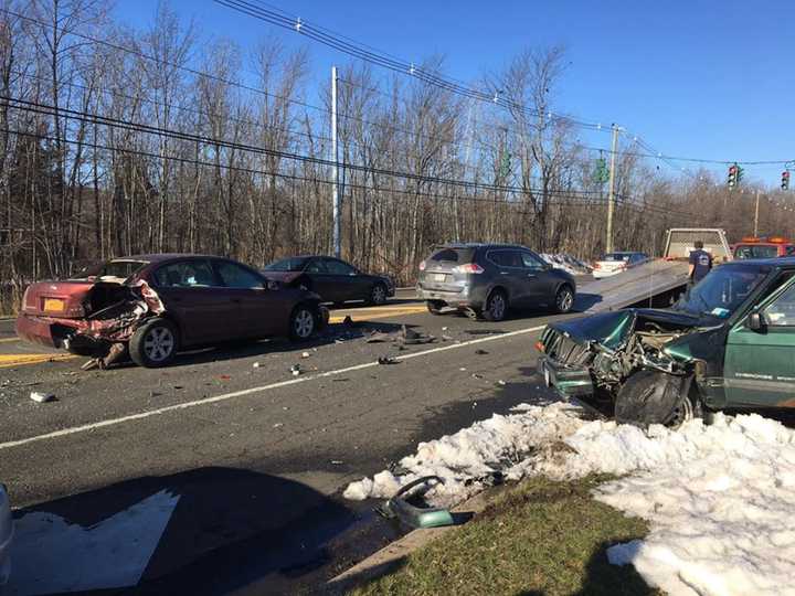 A woman allegedly high on drugs caused a multi-car crash on Thursday in Ramapo.