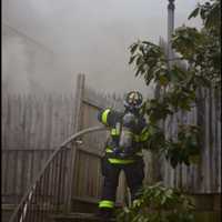 <p>The fire in a home at 30 West Rocks Road produced smoky conditions.</p>