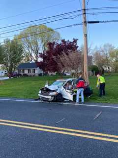 Fire Crews Rescue Driver From Upper Providence Crash