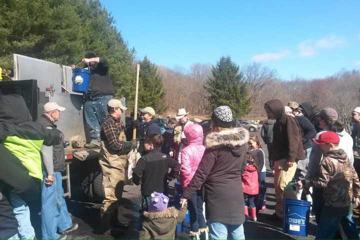 Excited Anglers Cast Lines At Great Hollow Lake In Monroe