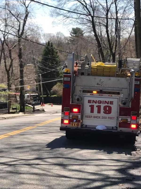 Firefighters Respond To Gas Leak In Croton