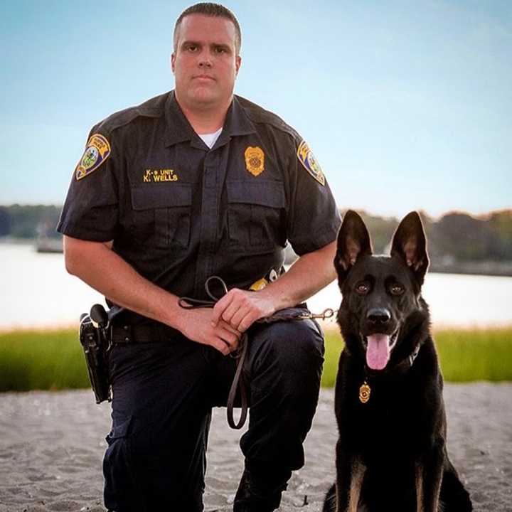 K-9 Officer Jagger and his handler.