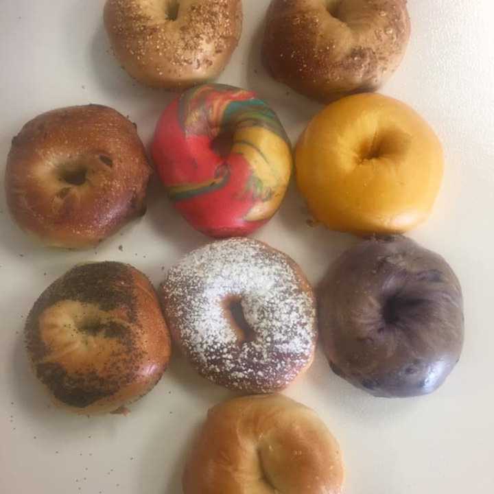 Handrolled bagels at Bagels Galore in Haledon.