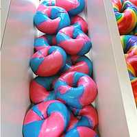 <p>Cotton candy mini bagels at Bagel Loops in Wayne.</p>