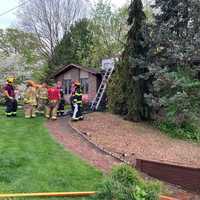 <p>The blaze broke out at a home on the 1700 block of 3rd Street in Bethlehem Township just before 6:40 p.m., the Bethlehem Township Volunteer Fire Company said.</p>