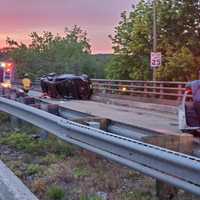 <p>The driver was taken to St. Joe&#x27;s.</p>