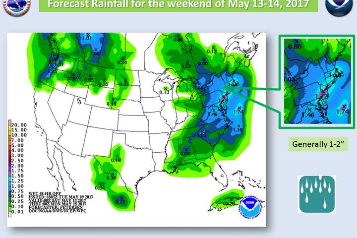 Storm System Could Bring Mother's Day Weekend Nor'easter To Armonk