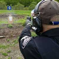 <p>Ramapo officers spend a day on weapons training.</p>