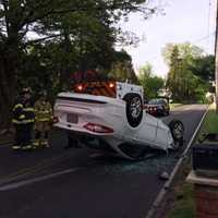 <p>Traffic was backed up in Ramapo following an early morning crash.</p>